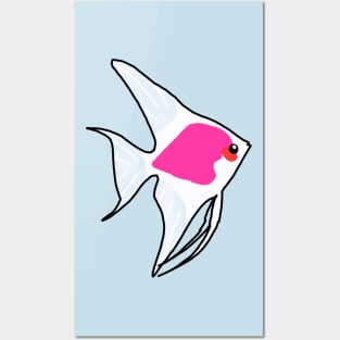 Pink Angelfish Posters and Art